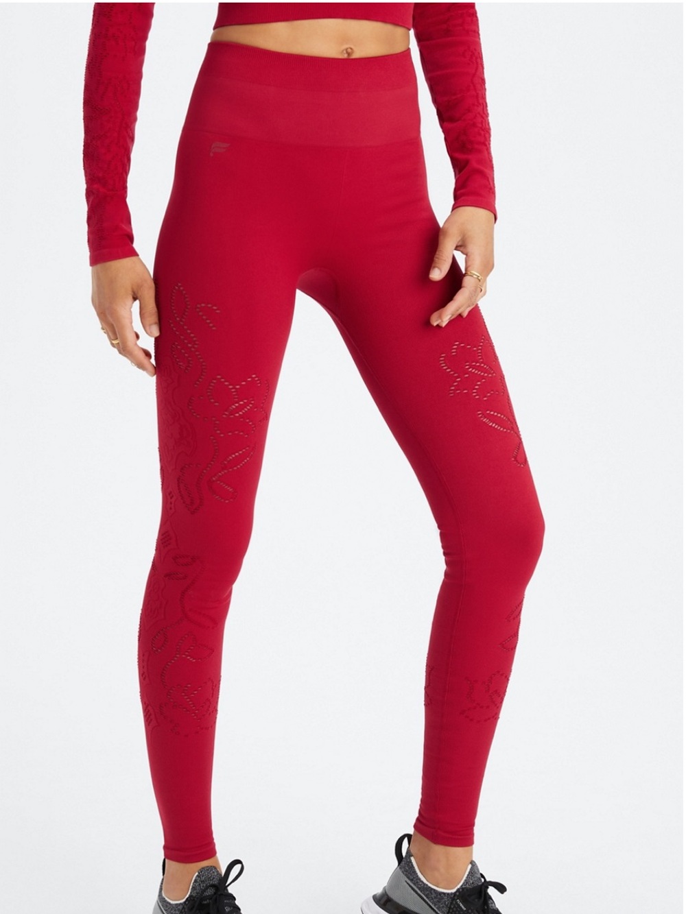 Fabletics High Waisted Lace Seamless Leggings